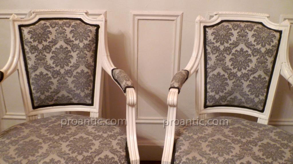 Pair Of Armchairs Louis XVI Style-photo-3