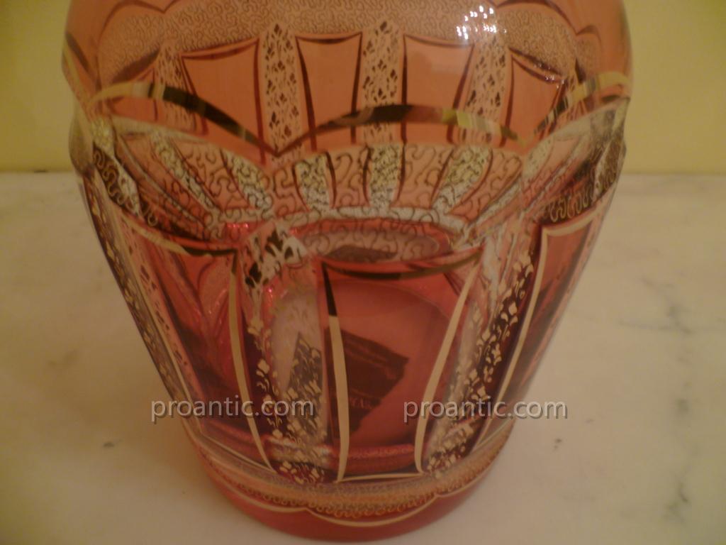 Large Crystal Perfume Bottle Moser-photo-5