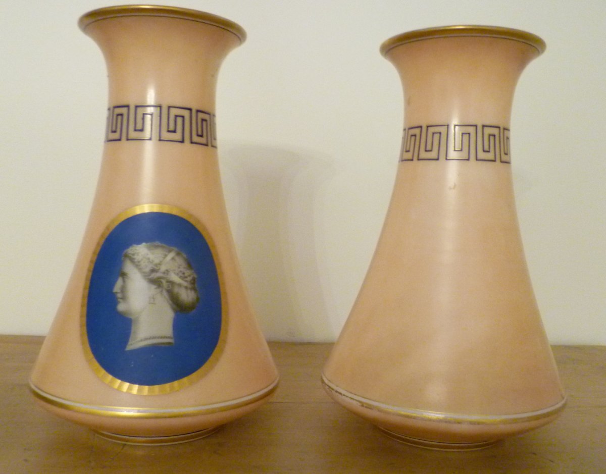 Pair Of Opaline Vases-photo-2