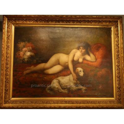 Table Nude Signed Theodore Levigne Nineteenth