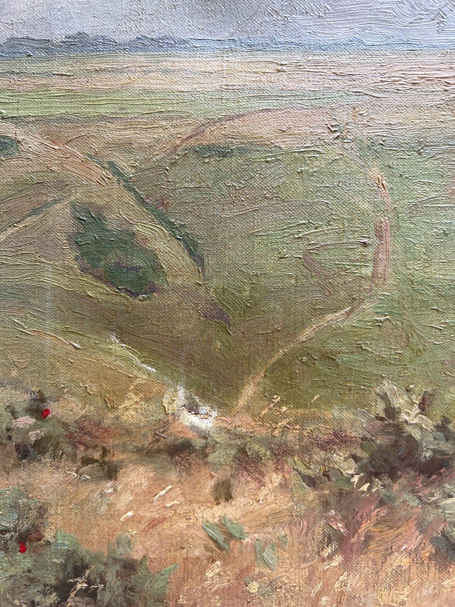 Paul Bellanger-adhémar (1868-1948) - Norman Landscape, Circa 1900-photo-2