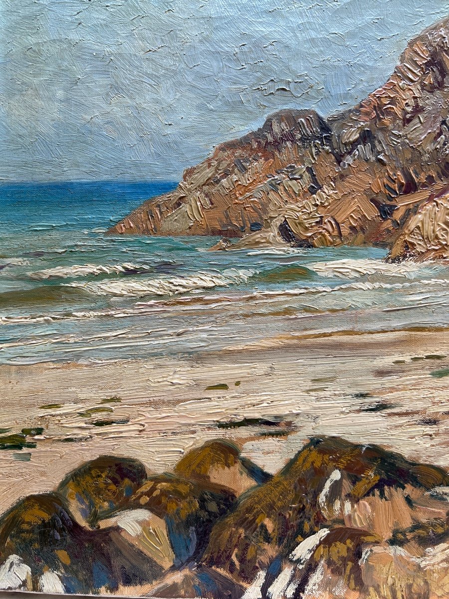 Prosper Henri Wirth (1869-1947) - Cote Bretonne, 1912-photo-4