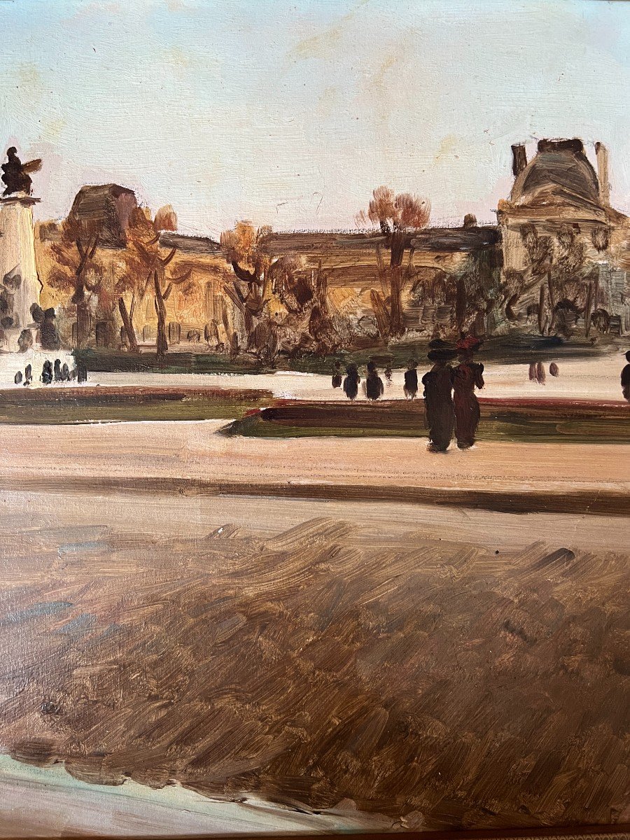 Henri Pontoy (1888-1968) - Paris, The Louvre, Place Du Caroussel, 1911-photo-2