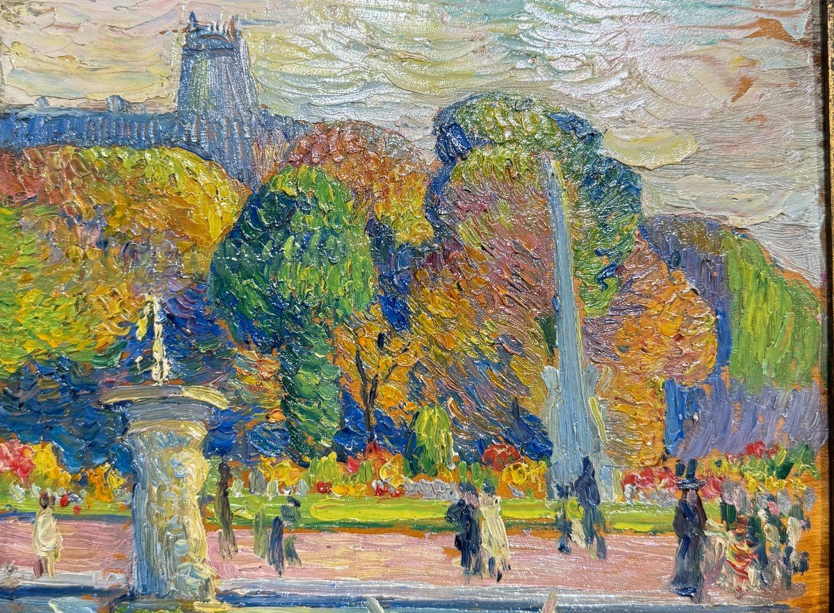 Abel George Warshawsky (1883-1962) - Paris, Le Jardin Du Luxembourg, 1909-photo-1