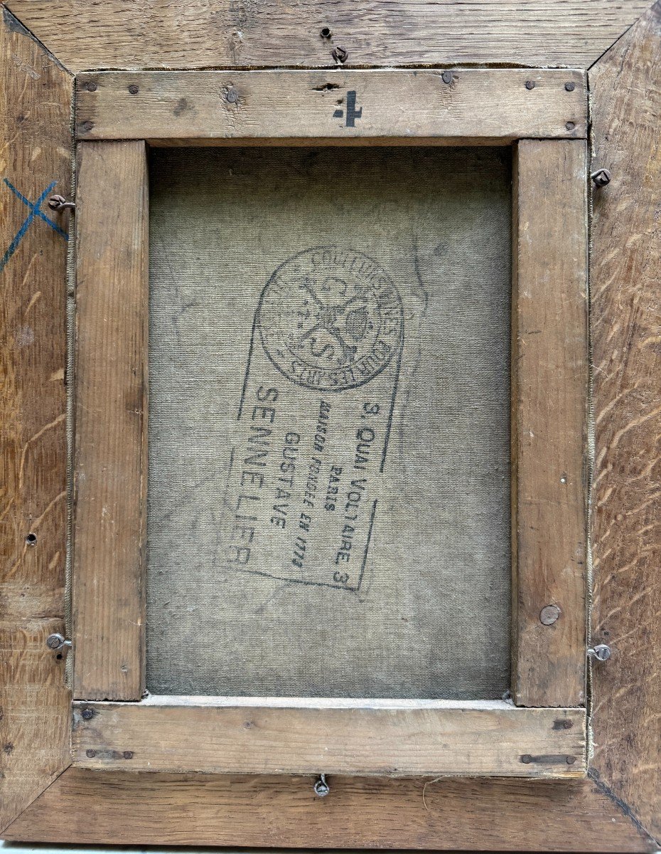 Ecole Française Impressionniste - Portrait d'Homme, 1896 - Monogrammé-photo-1