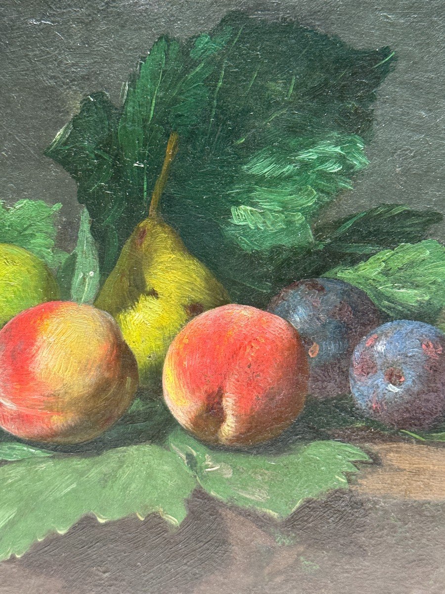 Hippolyte Chaignet (1820-1865) - Nature Morte Aux Fruits-photo-3