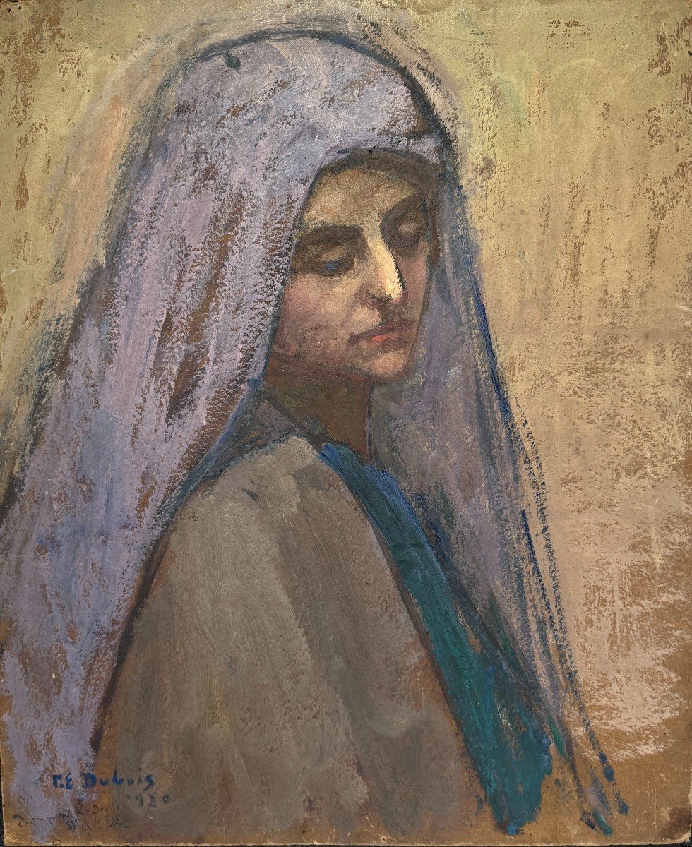 Paul Elie Dubois (1886-1949) - Orientalist Study Of Woman For "mourning", 1920