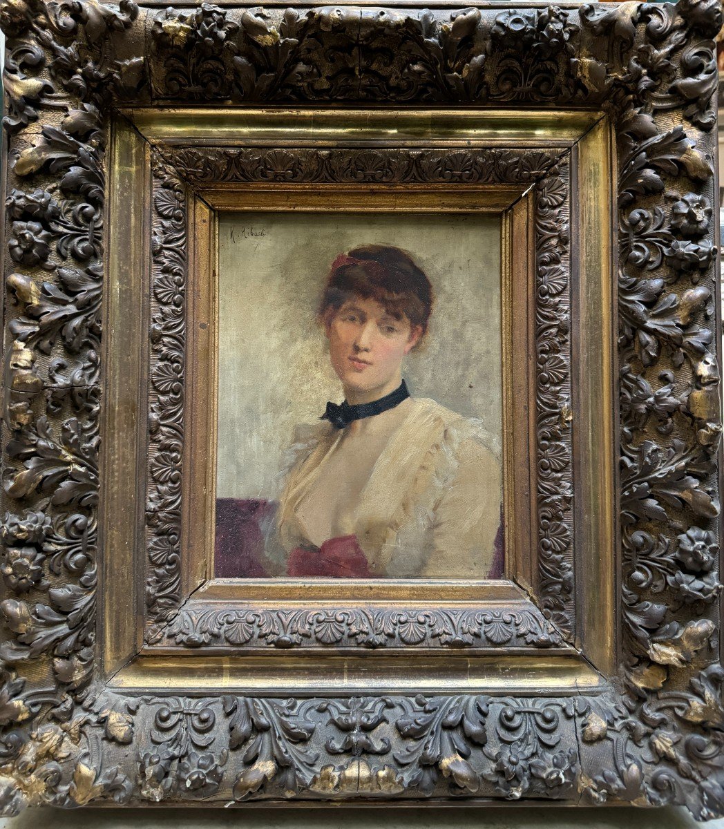 Marguerite Charlotte Ribaut (active Circa 1870 – 1900) - Portrait Of A Young Woman, Circa 1880-photo-2