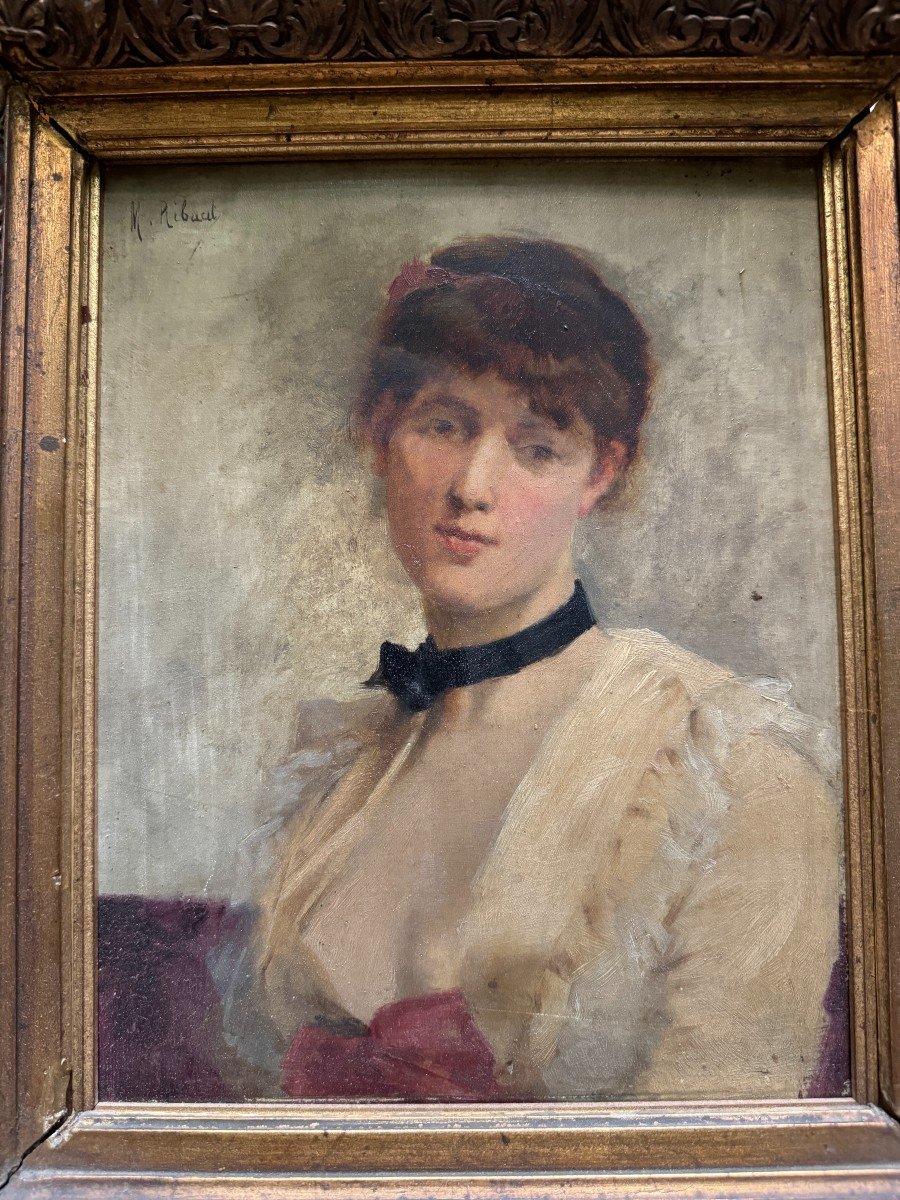 Marguerite Charlotte Ribaut (active Circa 1870 – 1900) - Portrait Of A Young Woman, Circa 1880-photo-1