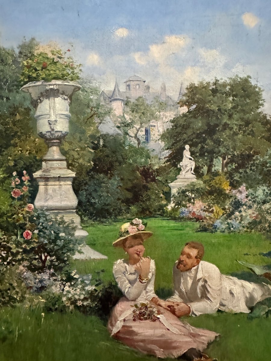 José Marín Baldo (1864-1925) - Le temps des cerises, circa 1890-photo-1