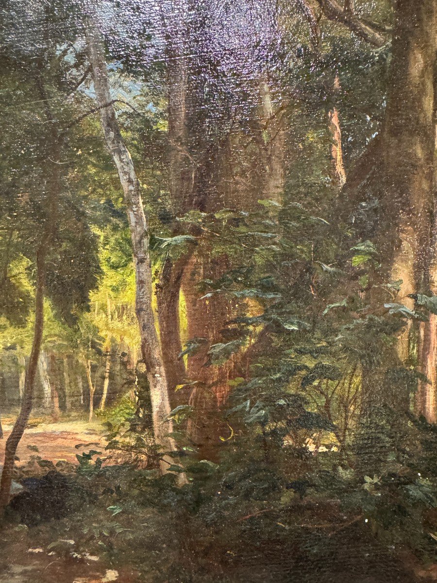 Henri-arthur Bonnefoy (1839-1917) - Elégants en Forêt, 1879-photo-4