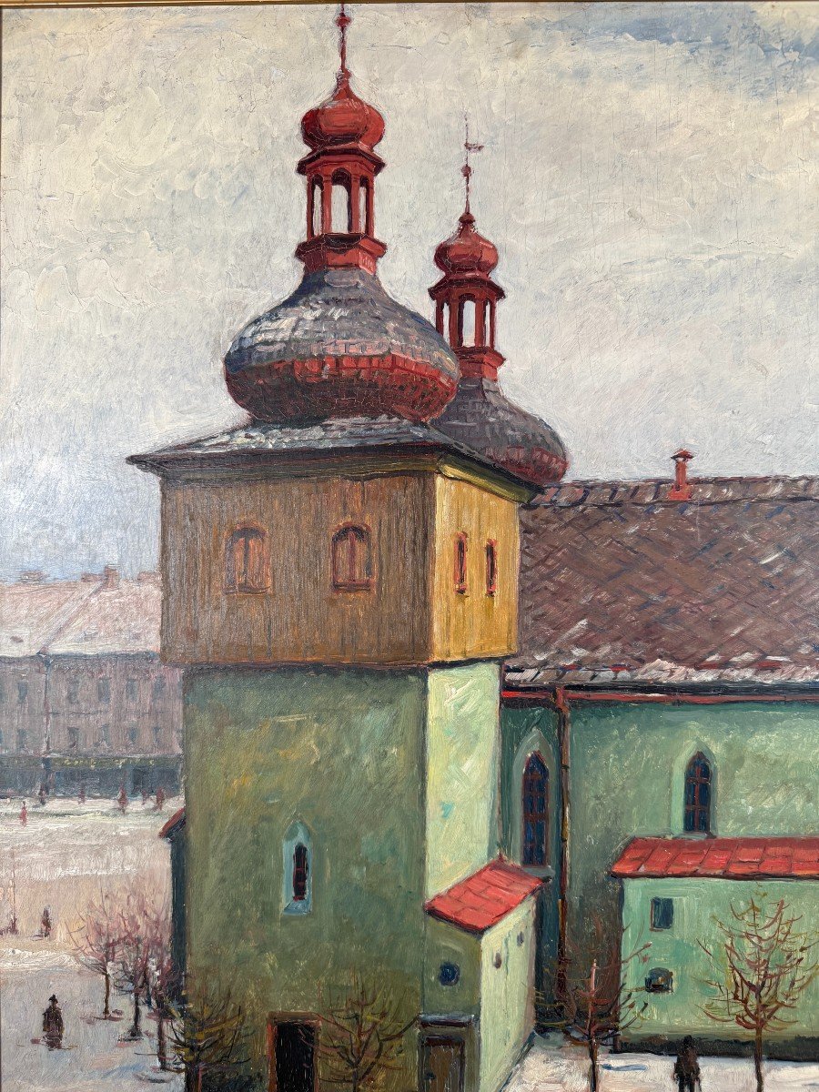 Alois Kohout (lecoque) (1891-1981) - l'église De Nachod, République Tchèque, 1929-photo-4