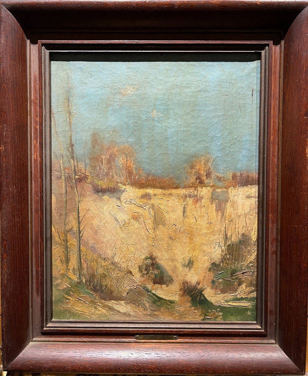 Léon Ostrowski (1858-1889) - Impressionist Landscape Study, Circa 1880