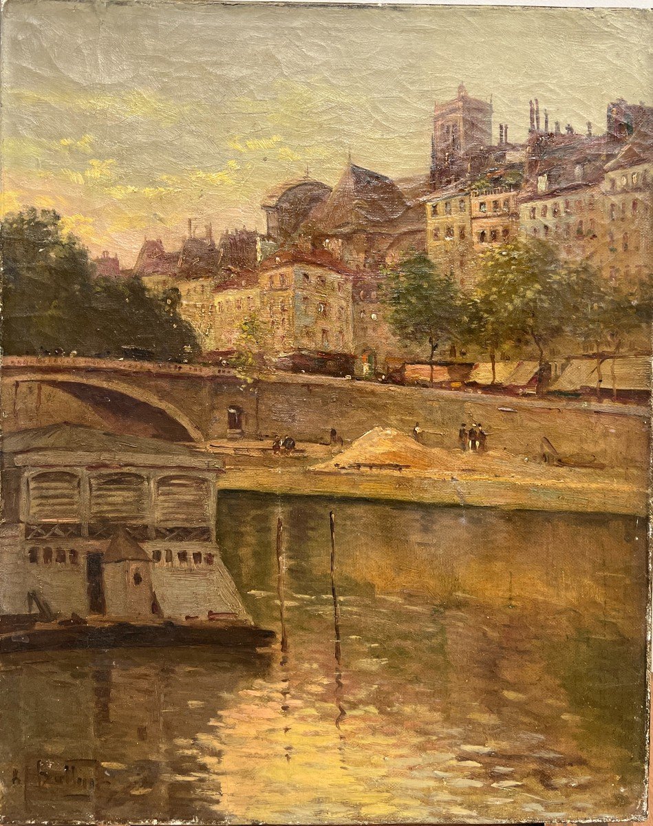 Léon Ballin (XIX-XX) - Paris, Le Pont Neuf, Circa 1900