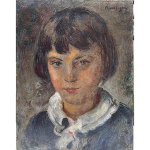 Maurice Mendjisky (1889-1951) Portrait De Jeune Fille, Circa 1919