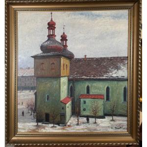 Alois Kohout (lecoque) (1891-1981) - l'église De Nachod, République Tchèque, 1929