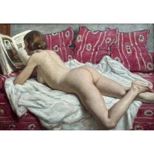 René Xavier Prinet (1861-1946) - Nu Couché, Circa 1925