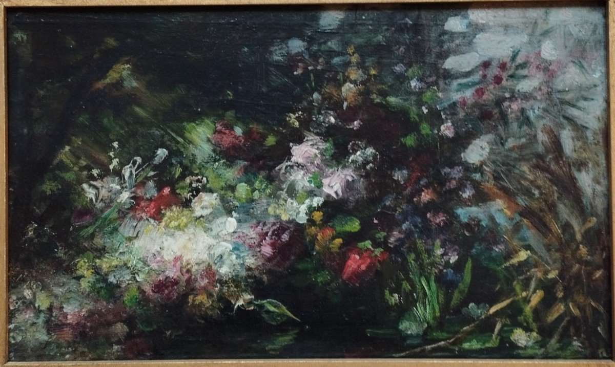 " Jeté de fleurs " attribué a François Vernet 