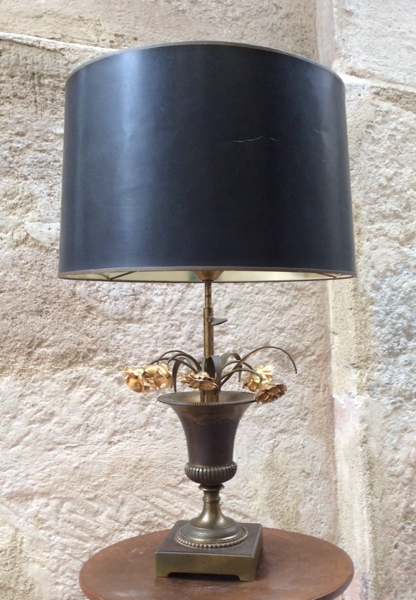 Patinated Bronze Lamp -photo-4