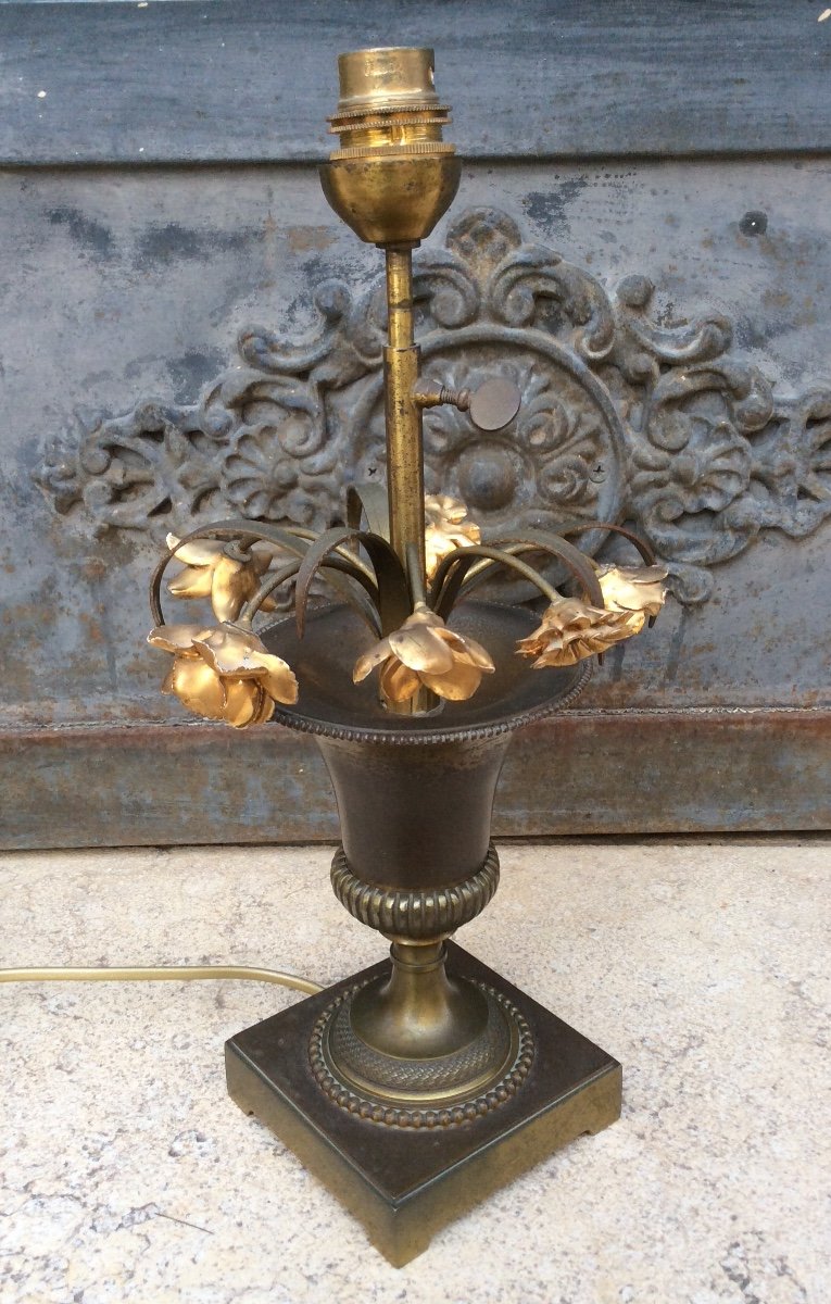 Patinated Bronze Lamp 