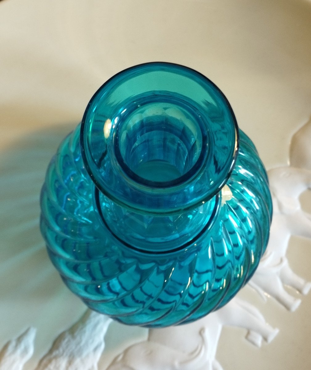 Baccarat Crystal Blue Decanter-photo-1