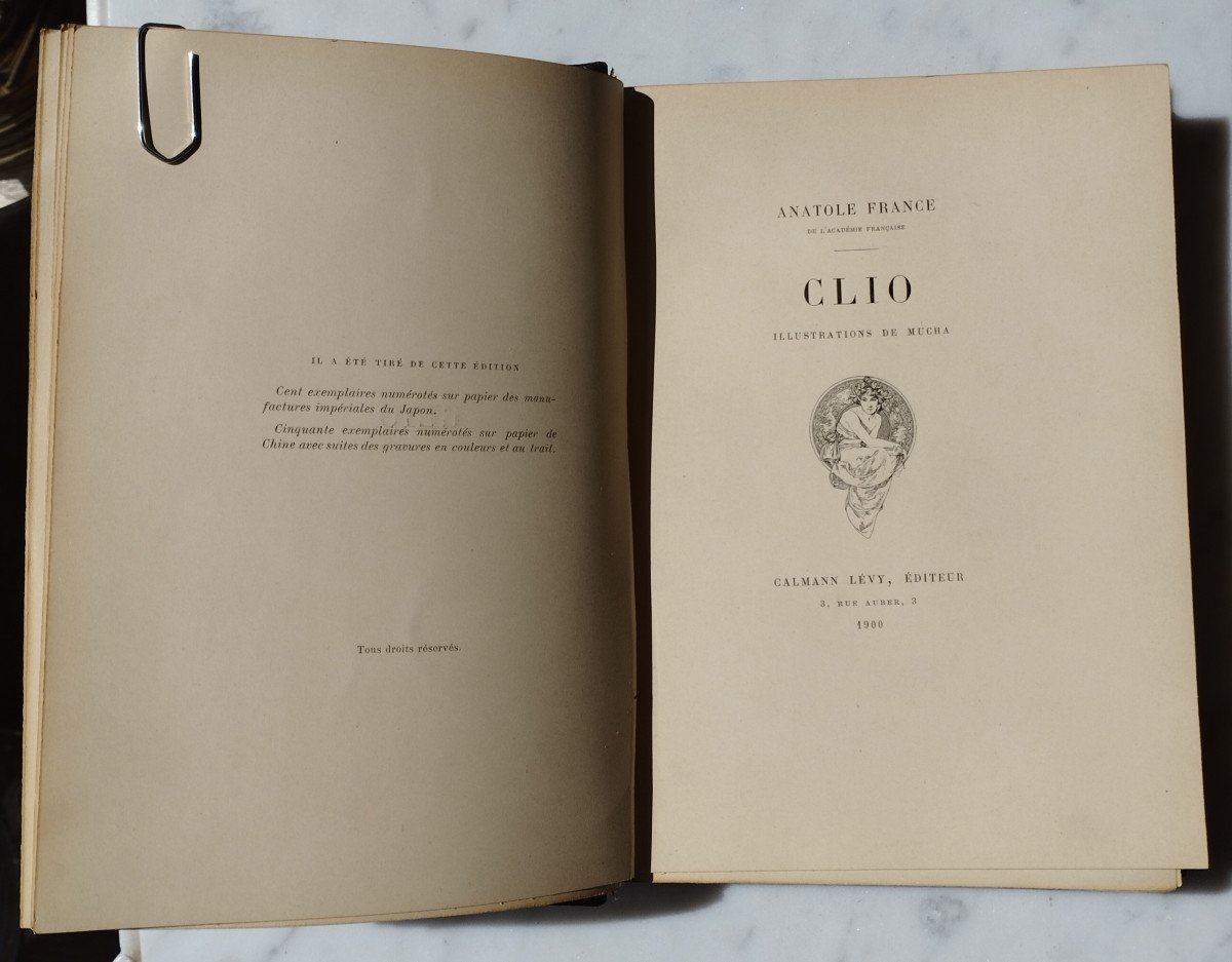 Anatole France "clio" Illustrations By Mucha Calmann Lévy 1900-photo-4