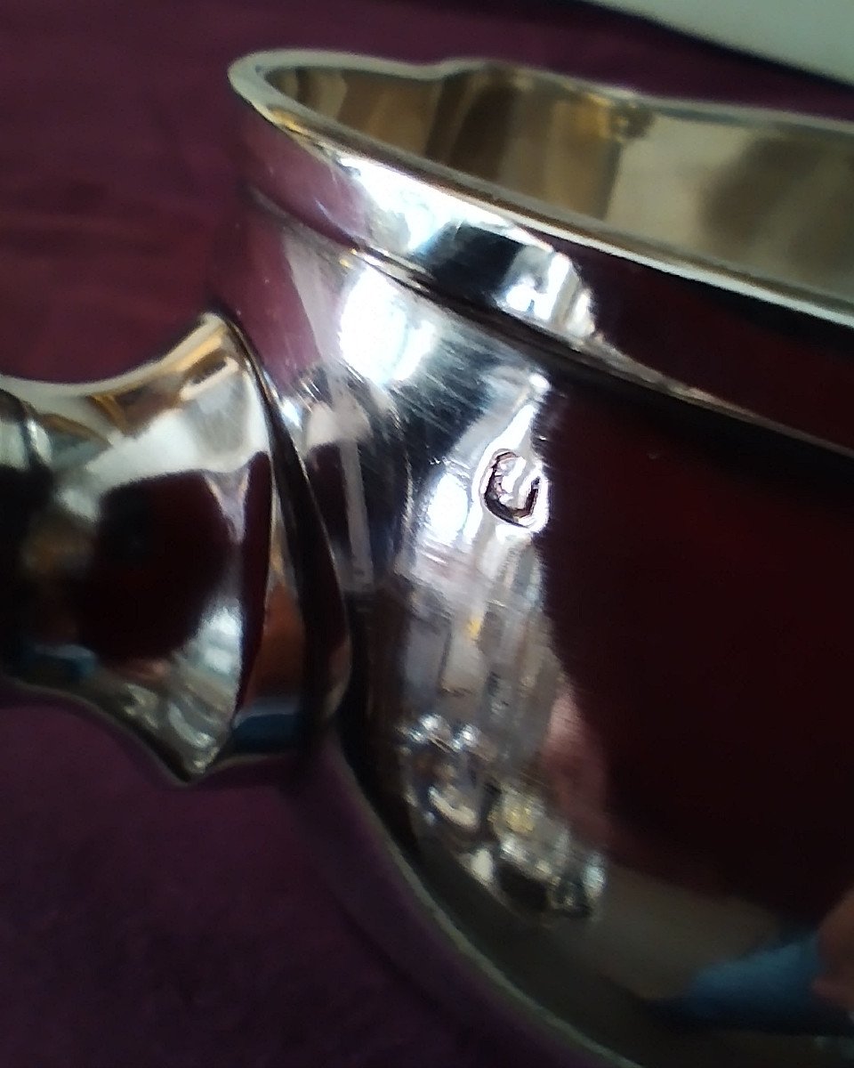 Small Silver Saucepan Victor Boivin XIX-photo-2