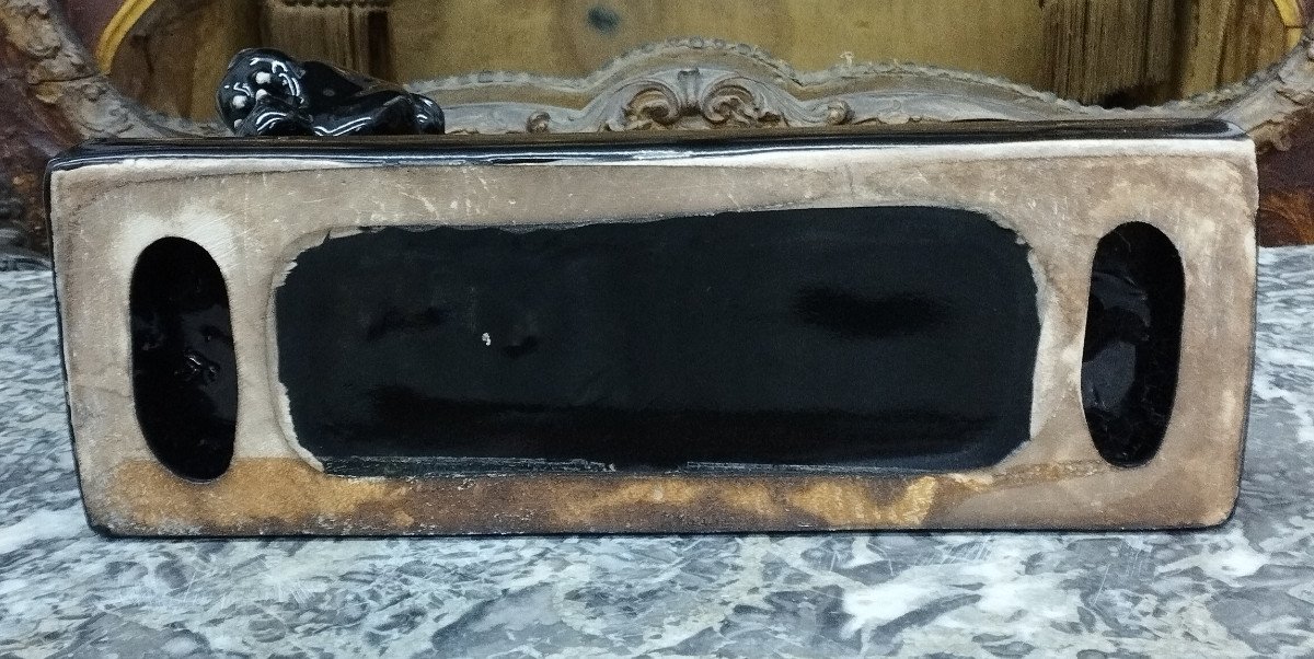 Panthère Noire Céramique art déco-photo-2