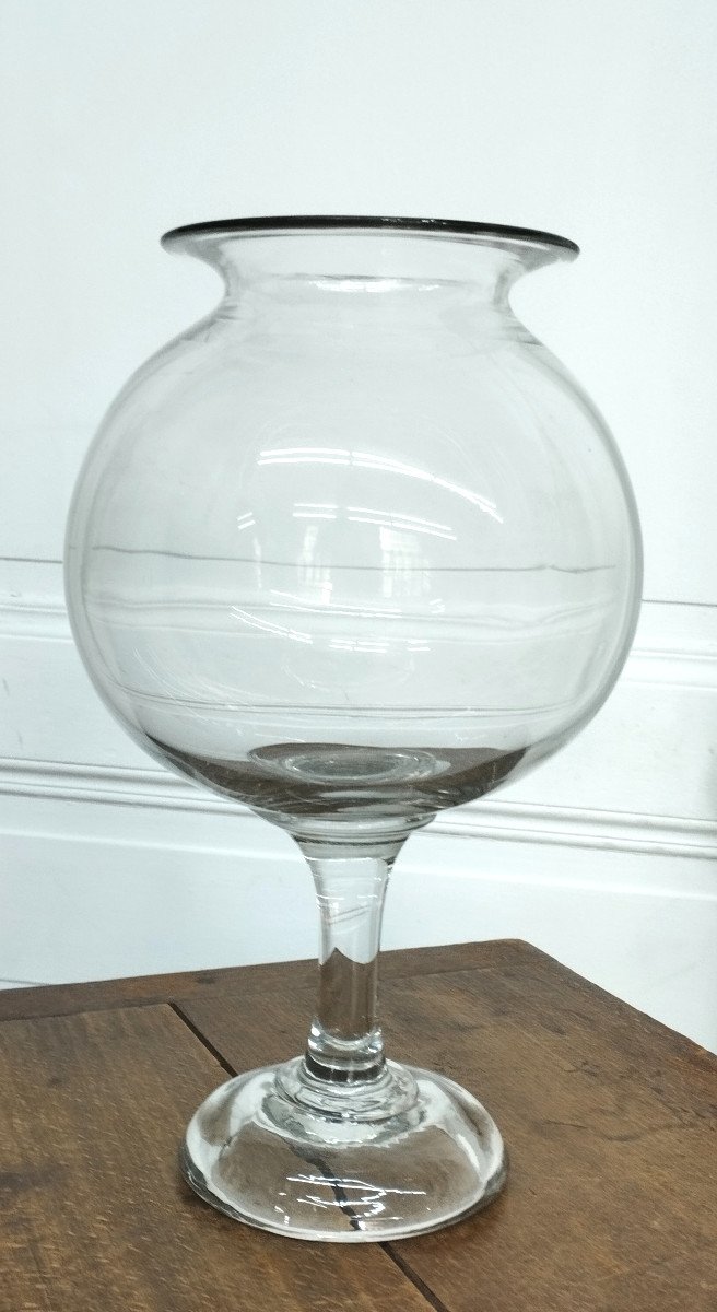 Old Glass Leech Jar XIX