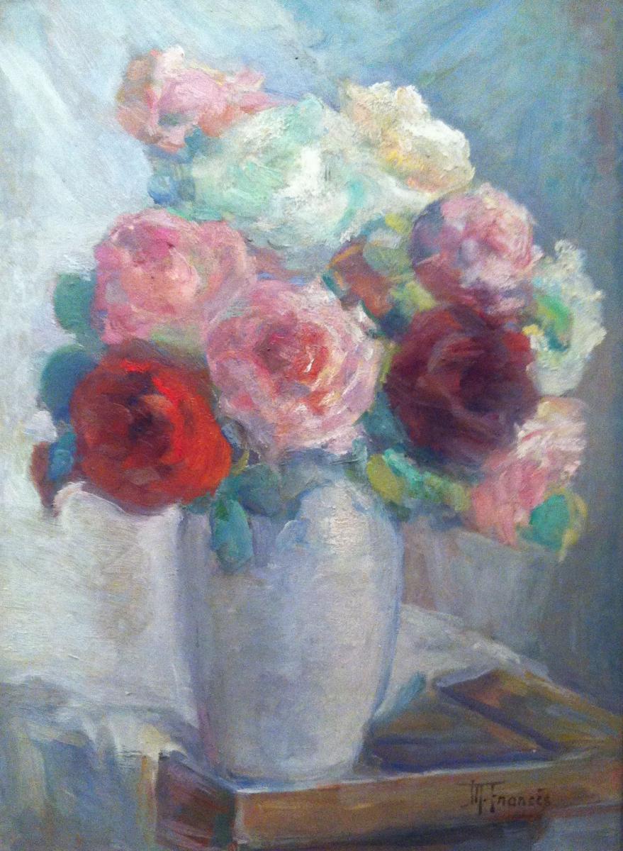 "Bouquet de Roses dans un Vase" par Mathilde Frances-photo-3