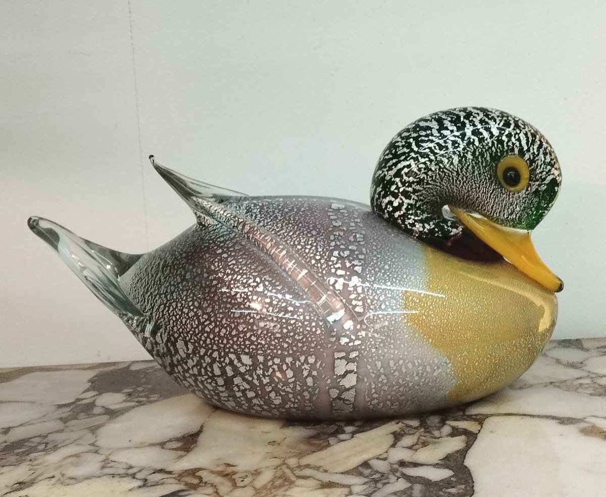 Murano Sculpture Canard 1960-photo-3