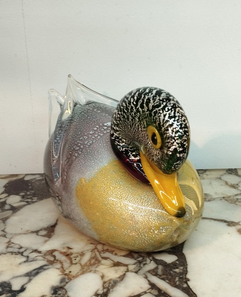 Murano Sculpture Canard 1960-photo-4