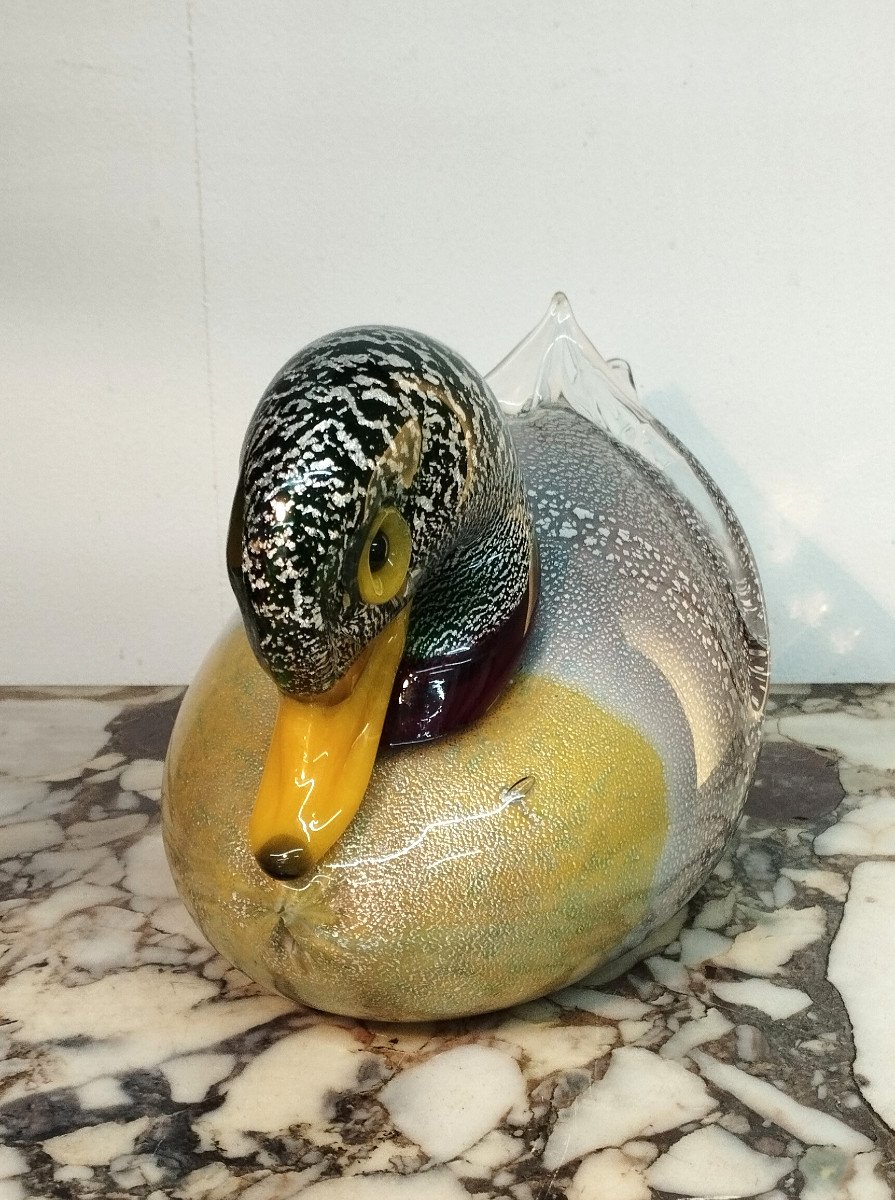 Murano Sculpture Canard 1960-photo-1