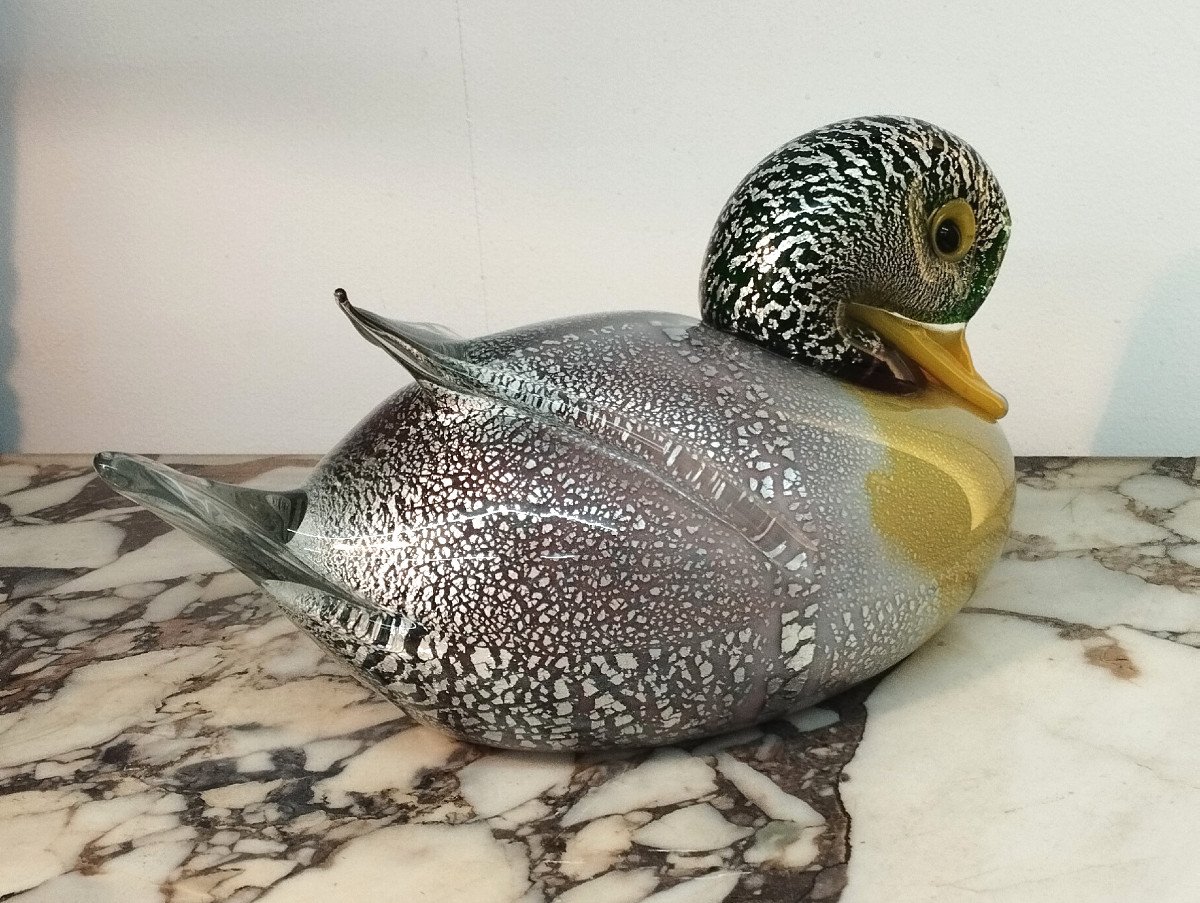 Murano Sculpture Canard 1960-photo-4