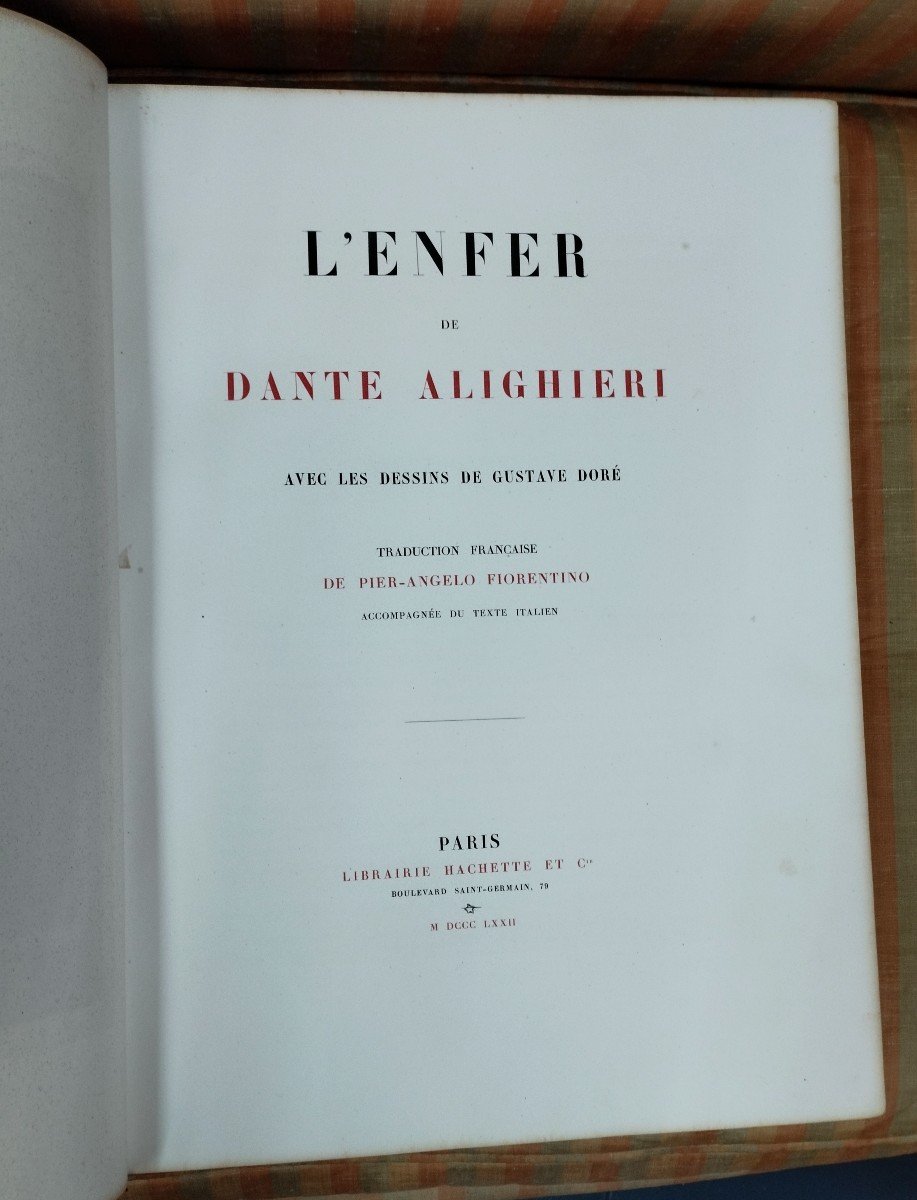Dante / Gustave Doré "hell...paradise" 2 Volumes Hachette 1872-photo-1