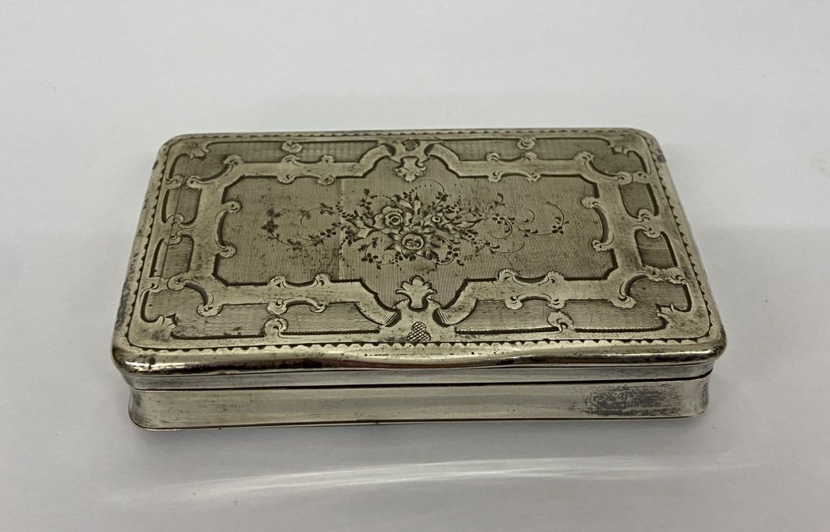 19th Century Solid Silver Box-photo-3