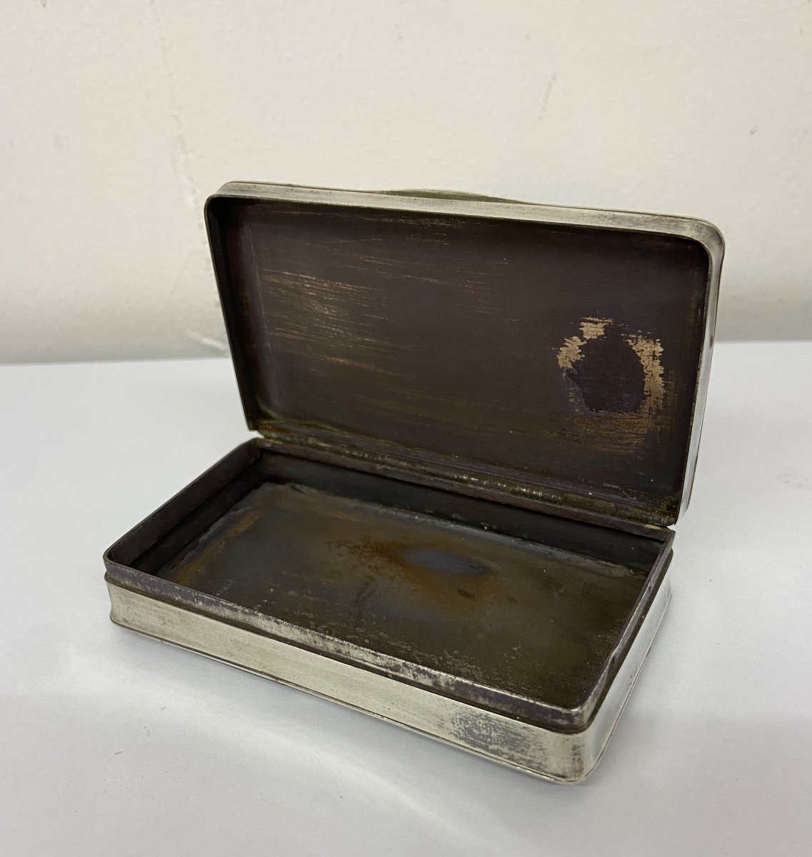 19th Century Solid Silver Box-photo-2