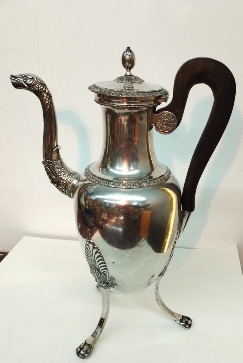 Silver Jug, Vieillard Hallmark, Empire Style, Early 19th Century-photo-1