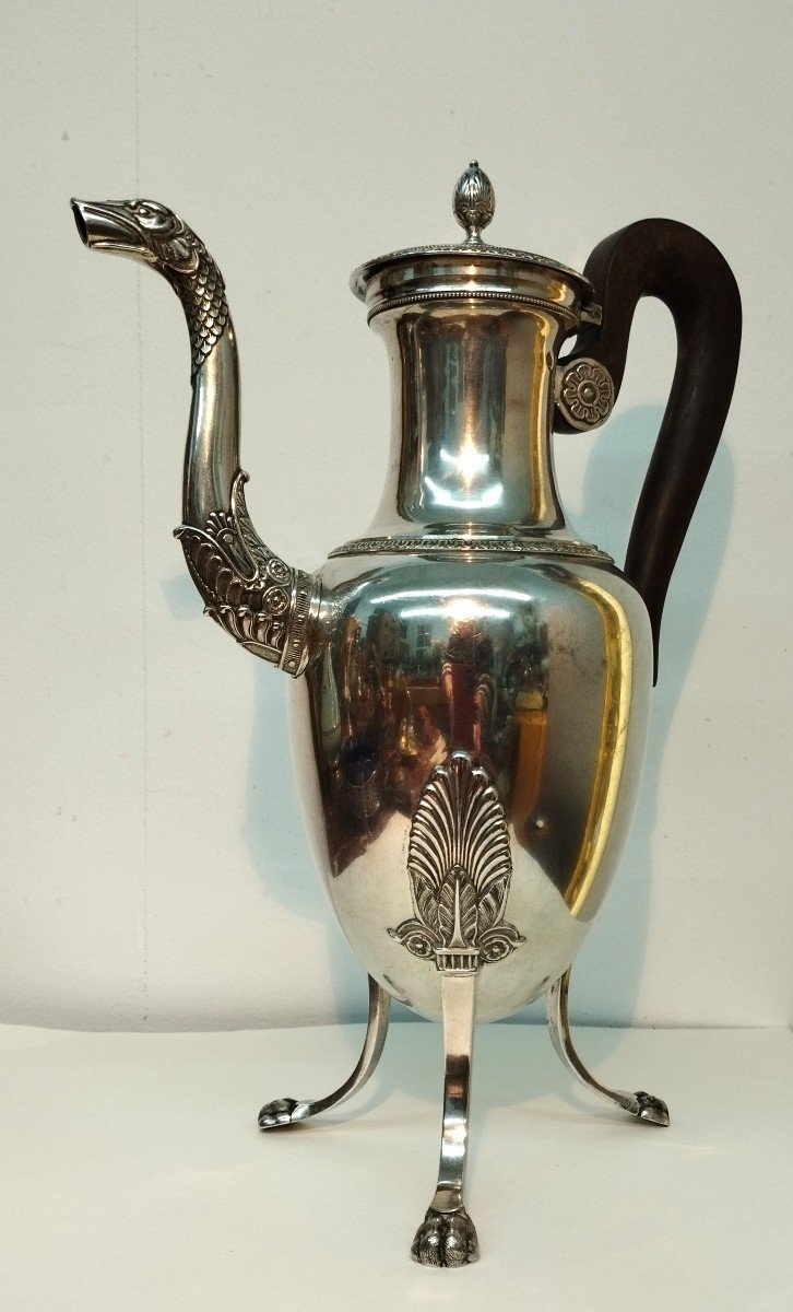 Silver Jug, Vieillard Hallmark, Empire Style, Early 19th Century