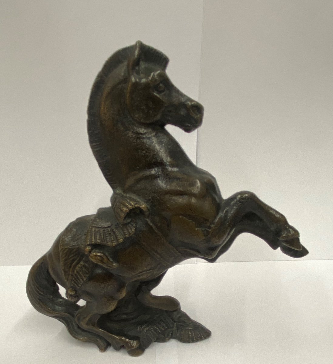 Sculpture cheval en bronze -photo-2