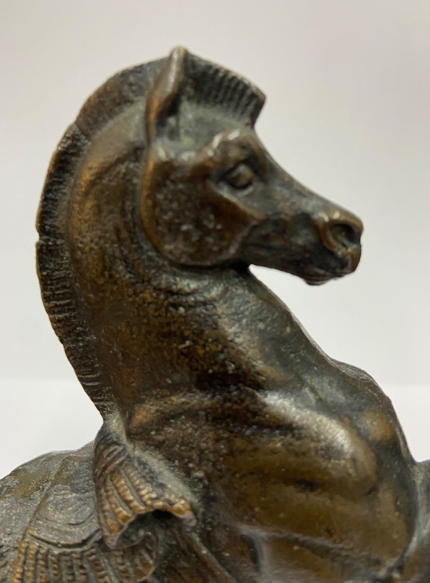 Sculpture cheval en bronze -photo-3