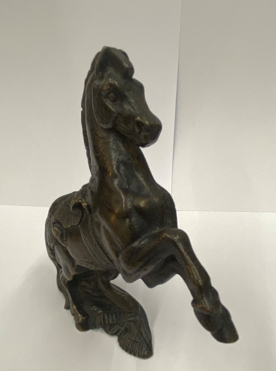 Sculpture cheval en bronze -photo-3