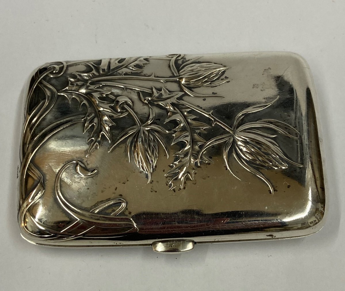 Art Nouveau Silver Cigarette Case 