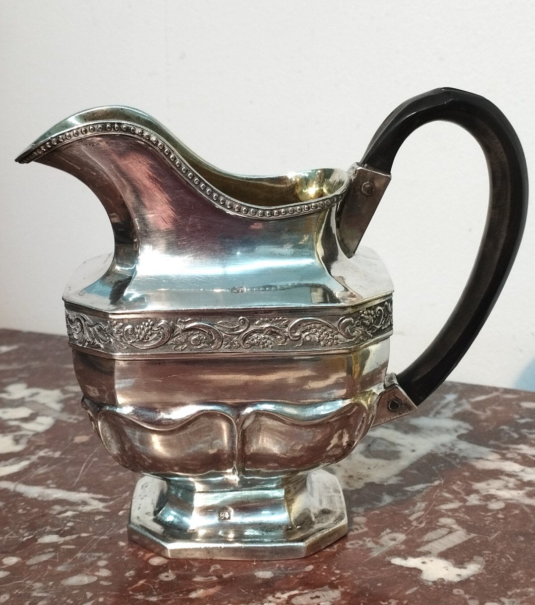 Silver Milk Jug By Goldsmith A.kovalsky, Moscow 1852-photo-2