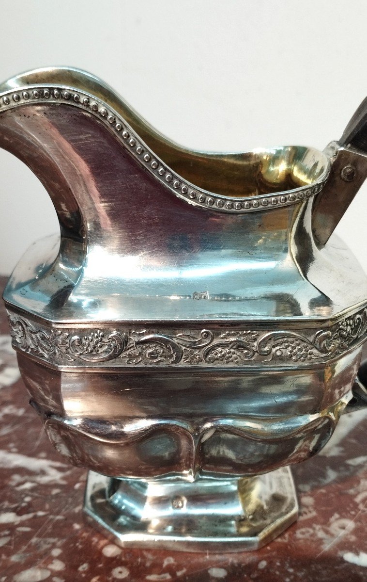 Silver Milk Jug By Goldsmith A.kovalsky, Moscow 1852-photo-3