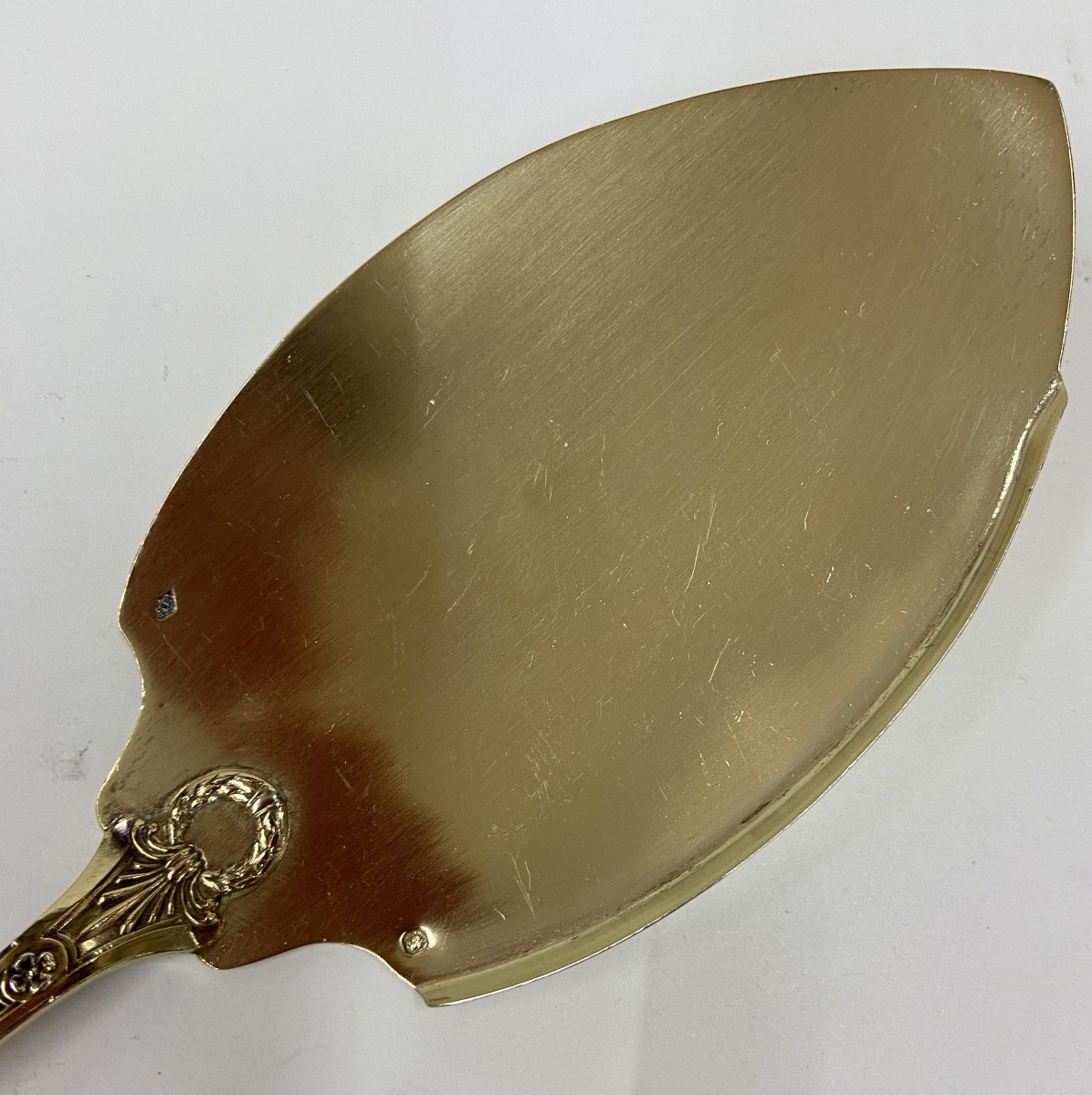 19th Century Silver Gilt Pie Server-photo-4