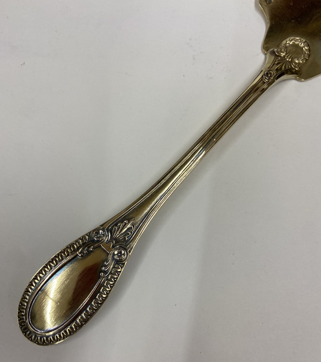 19th Century Silver Gilt Pie Server-photo-1