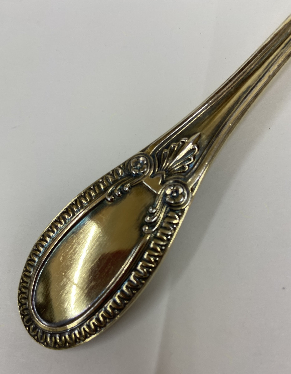 19th Century Silver Gilt Pie Server-photo-2