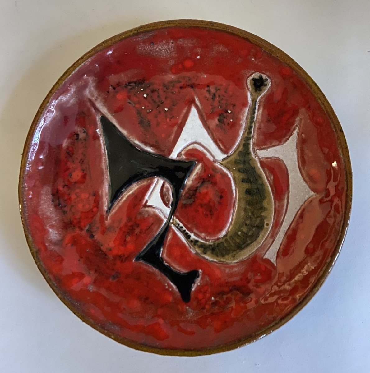 Ceramic Plate By Jean Jaffeux