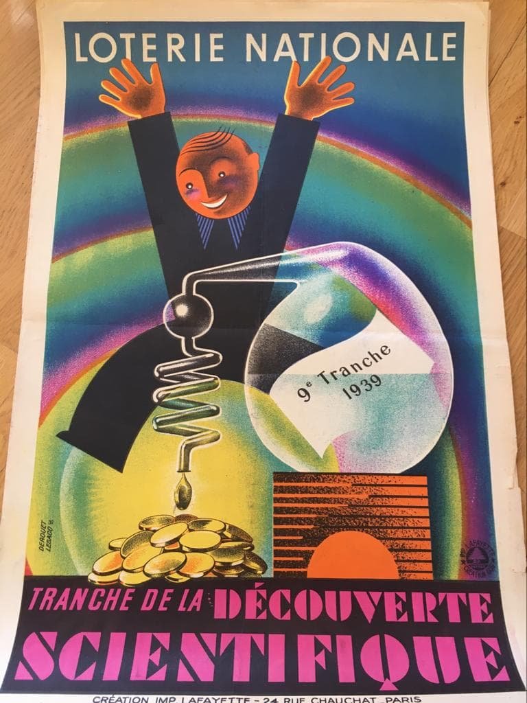 4 Affiches Loterie Nationale Par Derouet Lesacq -photo-2